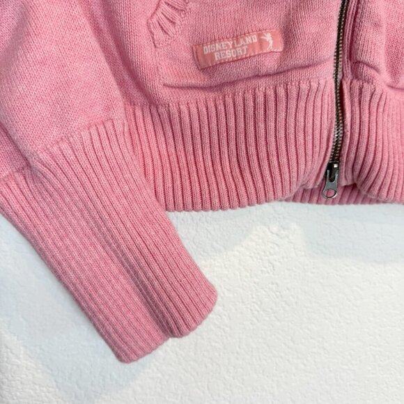 Disney Pink Jacket Sweater Cardigan Tinker Bell Disneyland Small - Picture 4 of 9